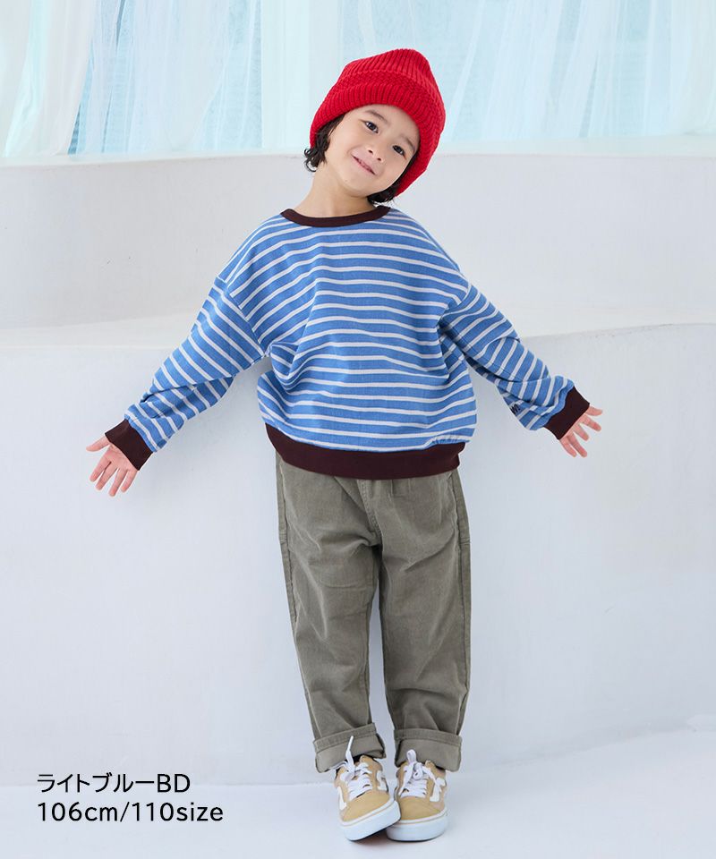 両面裏毛ボーダートレーナー／一部店舗限定 ｜ トップス ｜ 子供服の
