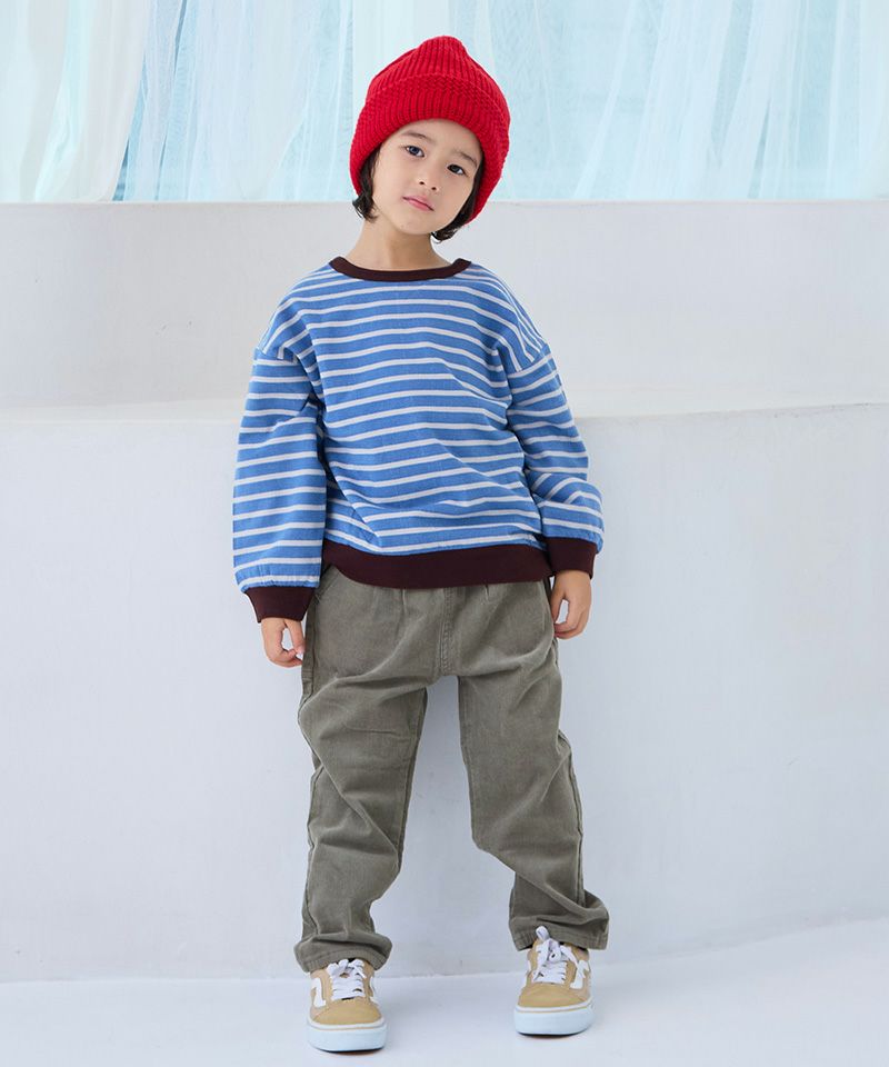両面裏毛ボーダートレーナー／一部店舗限定 ｜ トップス ｜ 子供服の