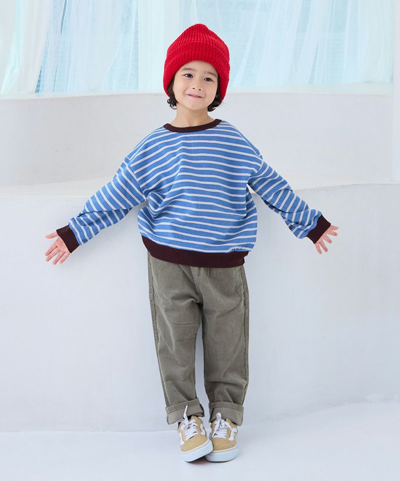 両面裏毛ボーダートレーナー／一部店舗限定 ｜ トップス ｜ 子供服の
