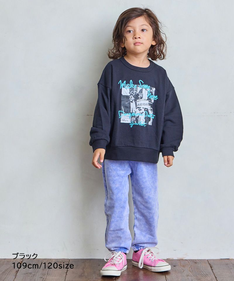 TIME SALE】ビッグシルエットフォトプリントトレ－ナ－ ｜ トップス