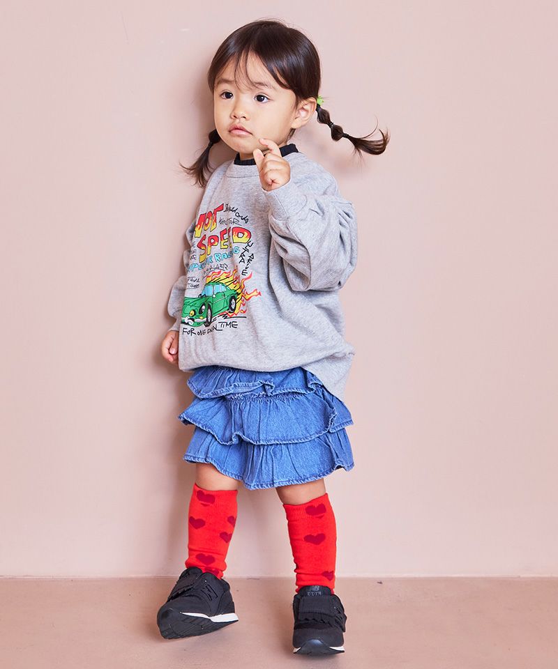 デニムフリルキュロットパンツ ｜ ボトムス ｜ 子供服のセレクト
