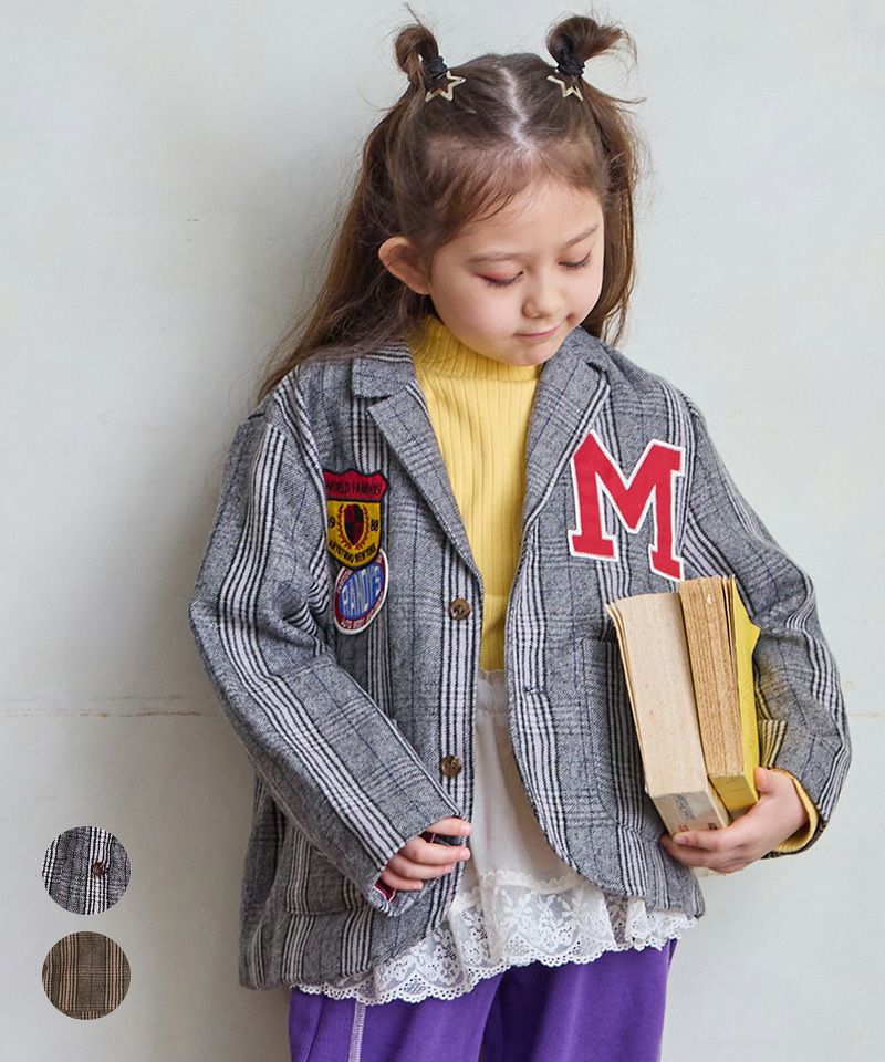 TIME SALE】ワッペンチェックジャケット ｜ アウター・ジャケット