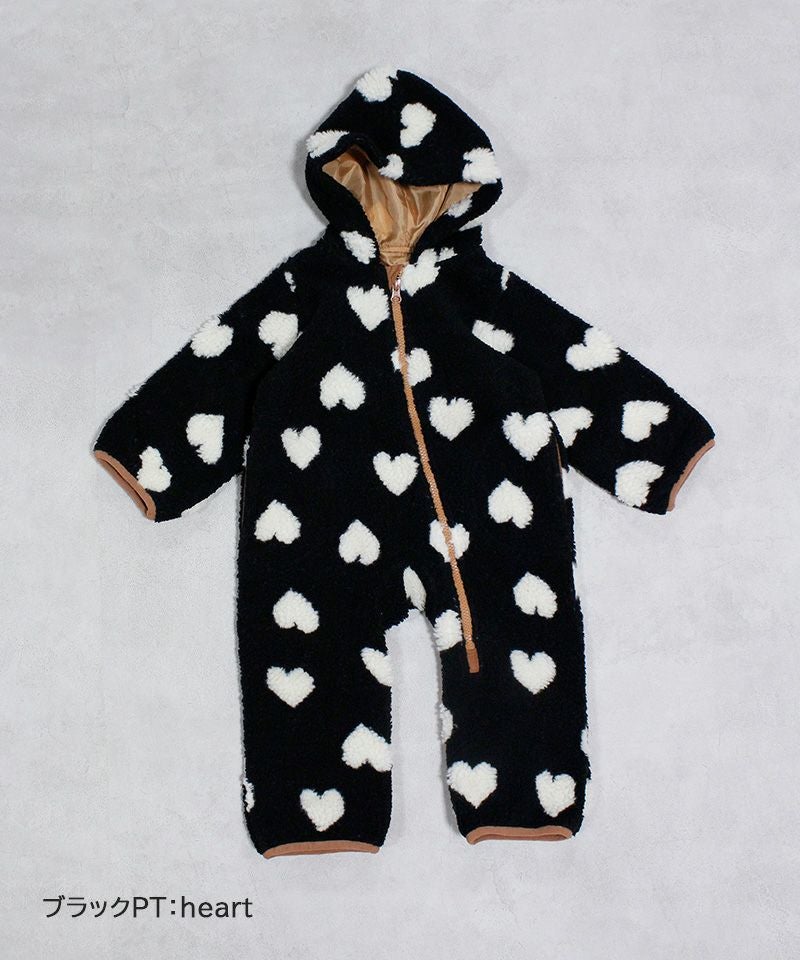 TIME SALE】ジャガードボアジャンプスーツ ｜ ベビーウェア・雑貨