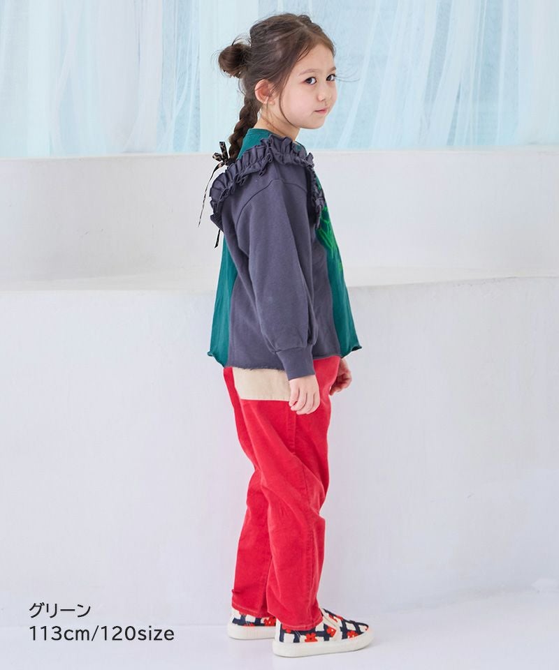裏毛リメイクフリルスウェット ｜ トップス ｜ 子供服のセレクト