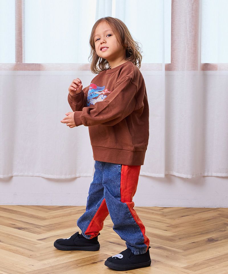 別注】スヌーピーデニムスウェットパンツ ｜ ボトムス ｜ 子供服の