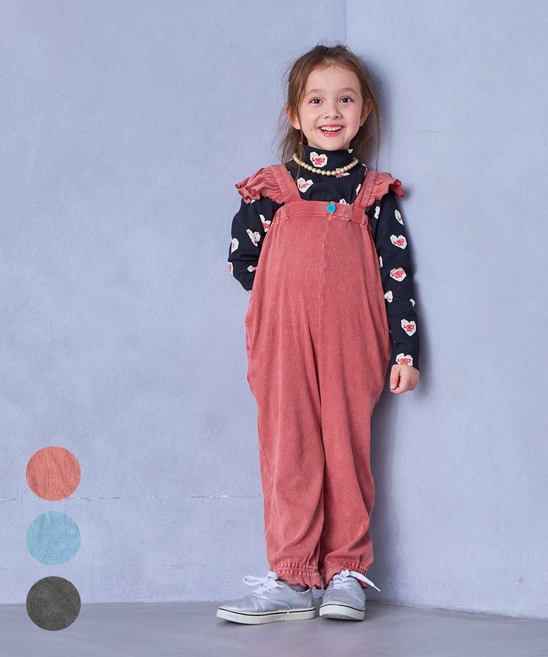 リブフリルサロペット ｜ ボトムス ｜ 子供服のセレクトショップ
