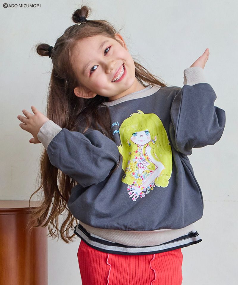 別注】水森亜土 プリントトレーナー ｜ トップス ｜ 子供服のセレクト