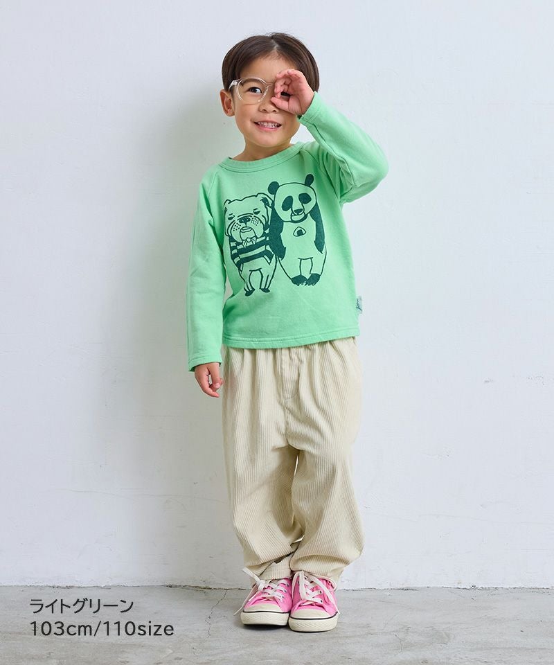 TIME SALE】【日本製】パンダプリントトレーナー ｜ トップス ｜ 子供