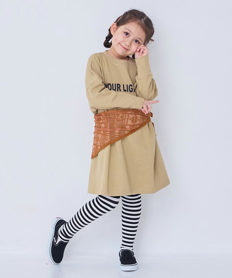 こ様 ワンピース 1ベージュ 裏毛BIGプリントワンピース／販売店舗限定 ｜ ワンピース ｜ 子供服の