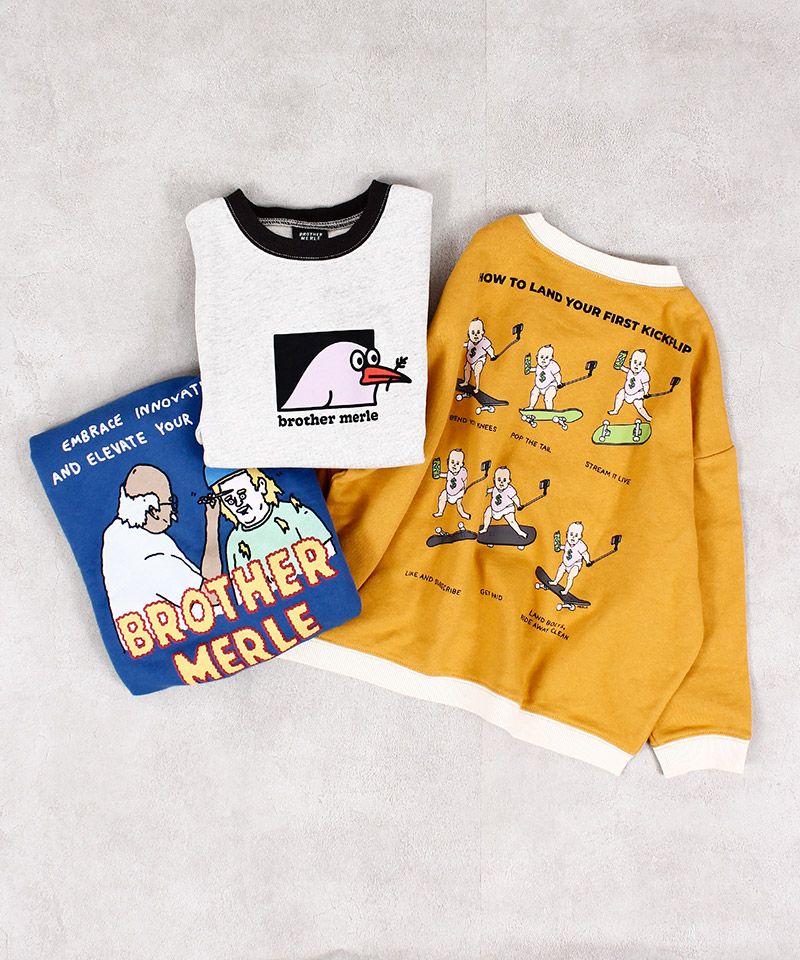 別注】BROTHER MERLE プリントトレーナー ｜ トップス ｜ 子供服の