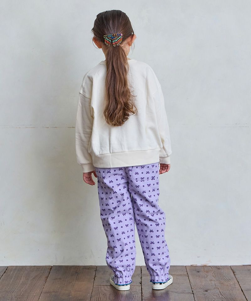 Wynkenリボン柄パンツ10y のびっとぬくっとリボン総柄ロングパンツ ｜ ボトムス ｜ 子供服の