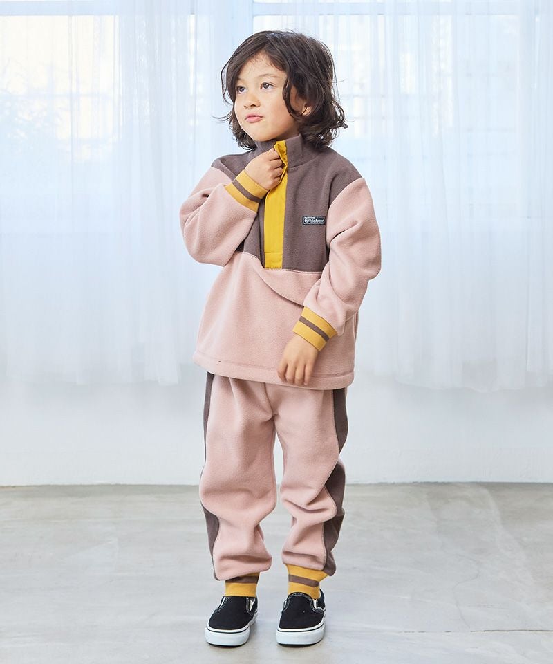 フリースツートンハーフジップトレーナー ｜ トップス ｜ 子供服の