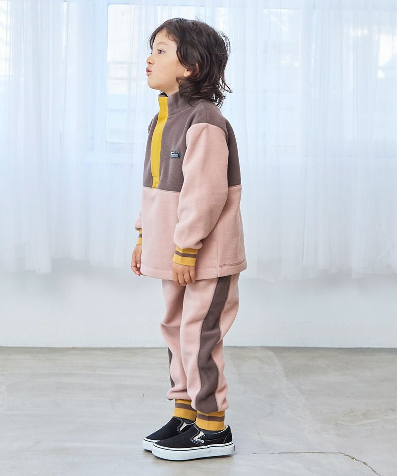 フリースツートンハーフジップトレーナー ｜ トップス ｜ 子供服の