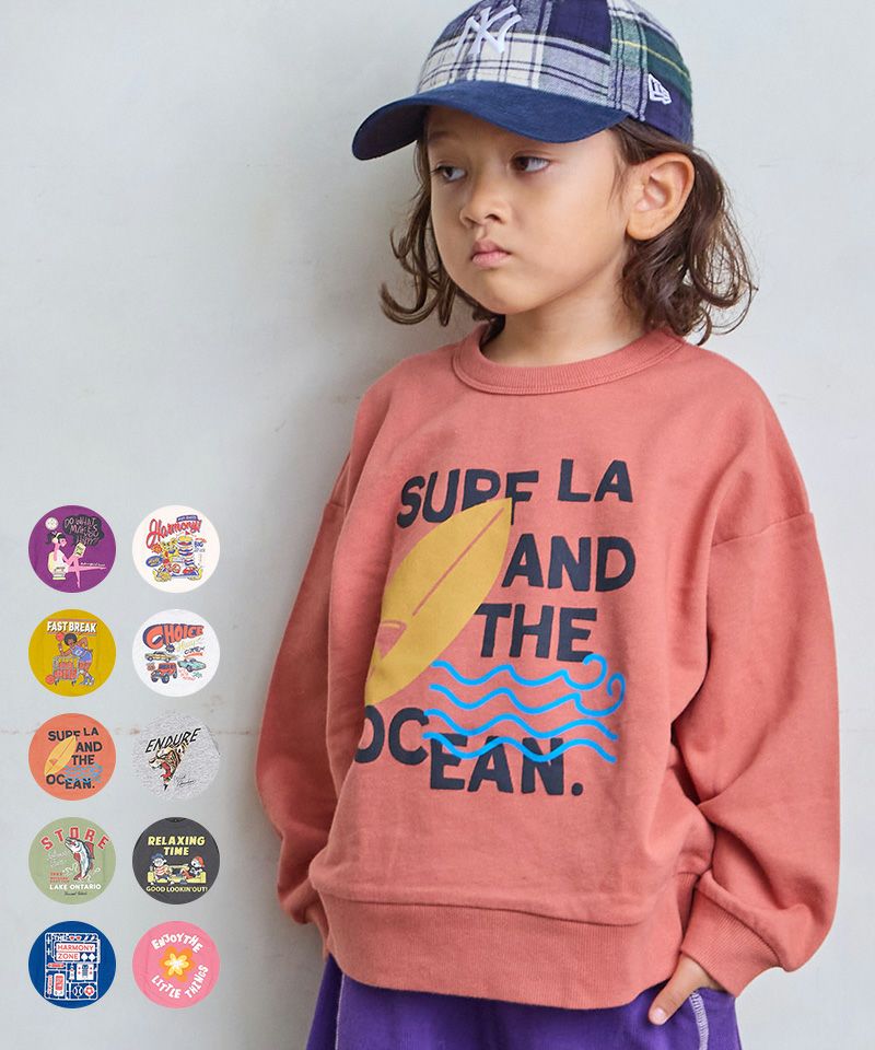 裏毛プリントトレーナー ｜ トップス ｜ 子供服のセレクトショップ