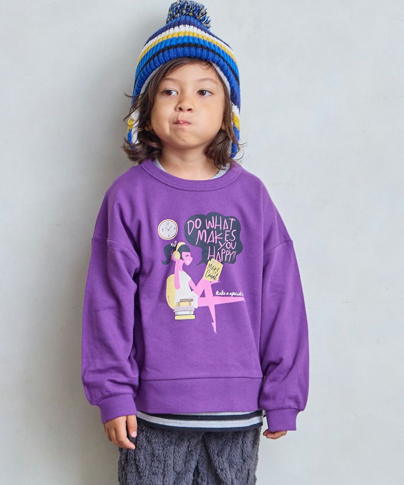 裏毛プリントトレーナー ｜ トップス ｜ 子供服のセレクトショップ