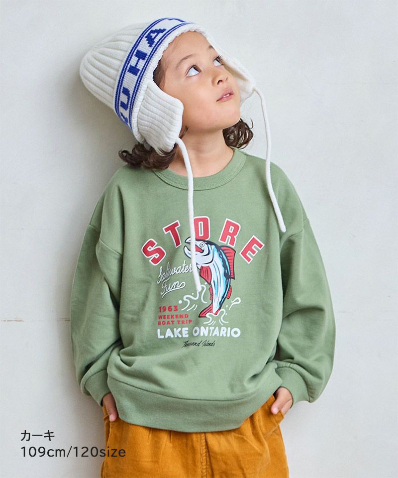 裏毛プリントトレーナー ｜ トップス ｜ 子供服のセレクトショップ