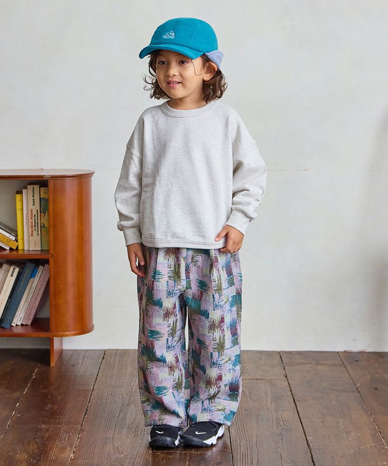 スウェード裏毛裾ラウンドトレーナー ｜ トップス ｜ 子供服のセレクト