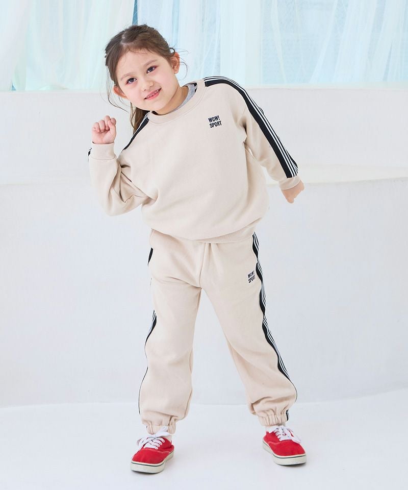 セットアップ】裏起毛ワンポイントサイドラインBIGスウェット／一部