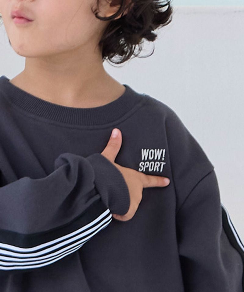 セットアップ】裏起毛ワンポイントサイドラインBIGスウェット／一部