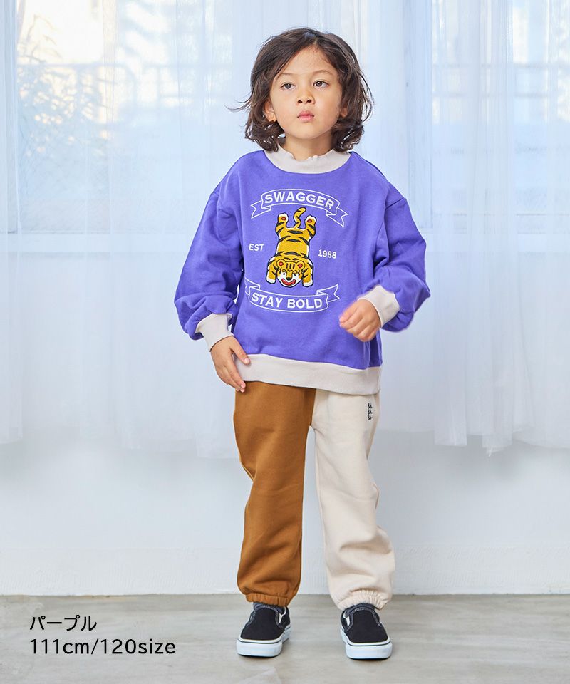 裏毛動物刺繍脇リブトレーナー／一部店舗限定 ｜ トップス ｜ 子供服の