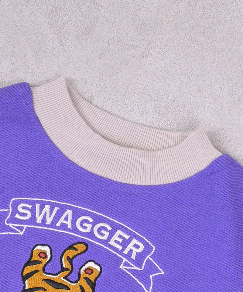 裏毛動物刺繍脇リブトレーナー／一部店舗限定 ｜ トップス ｜ 子供服の