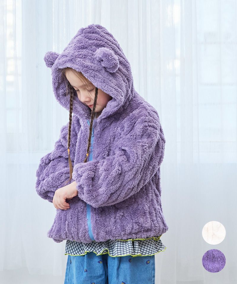 ミミツキケーブルボアジャケット ｜ アウター・ジャケット ｜ 子供服の