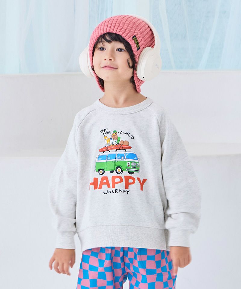 TIME SALE】ラグランOUTDOORプリントトレーナー ｜ トップス ｜ 子供服