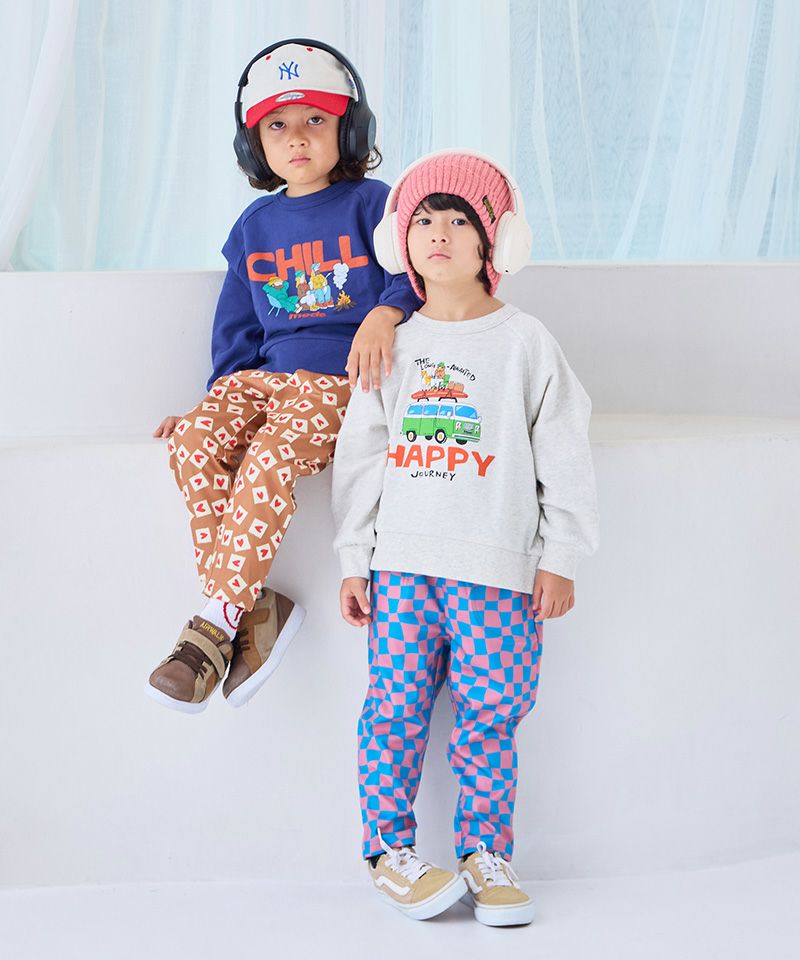 TIME SALE】ラグランOUTDOORプリントトレーナー ｜ トップス ｜ 子供服