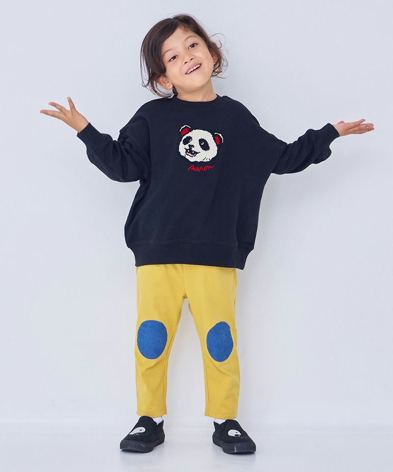 のびっとぬくっとヒザパッチワークロングパンツ ｜ ボトムス ｜ 子供服