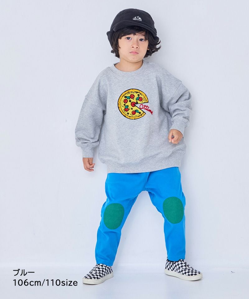 FISH & KIDS パッチワークジャガードパンツ のびっとぬくっとヒザパッチワークロングパンツ ｜ ボトムス ｜ 子供服