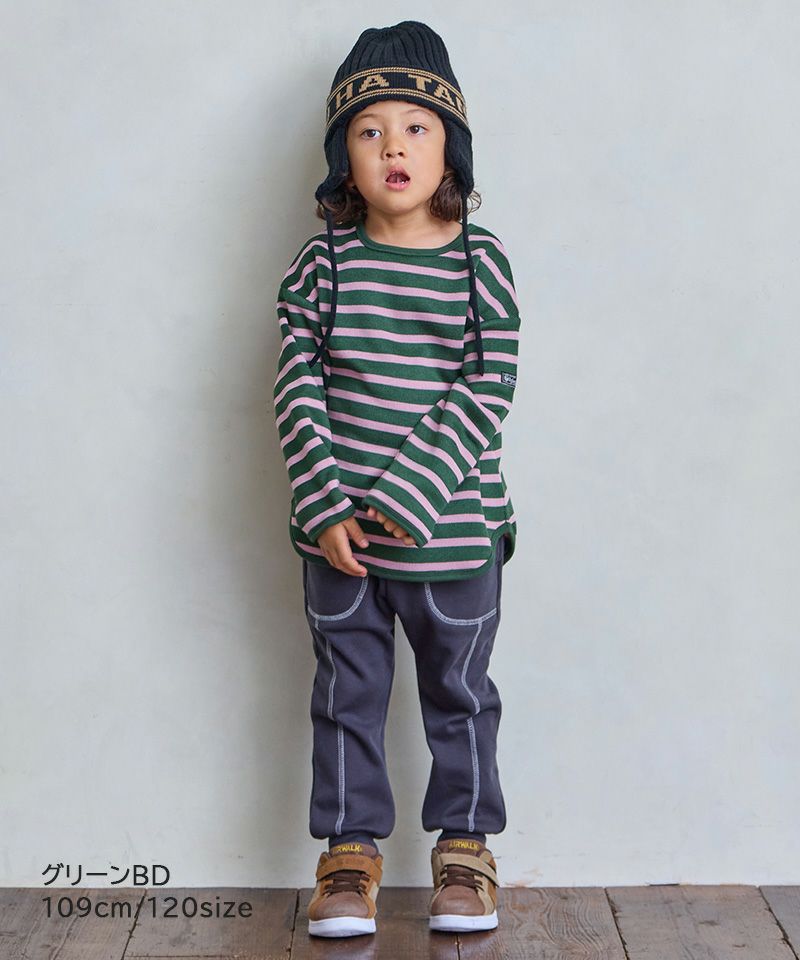 裏起毛ボーダーカットソー ｜ トップス ｜ 子供服のセレクトショップ