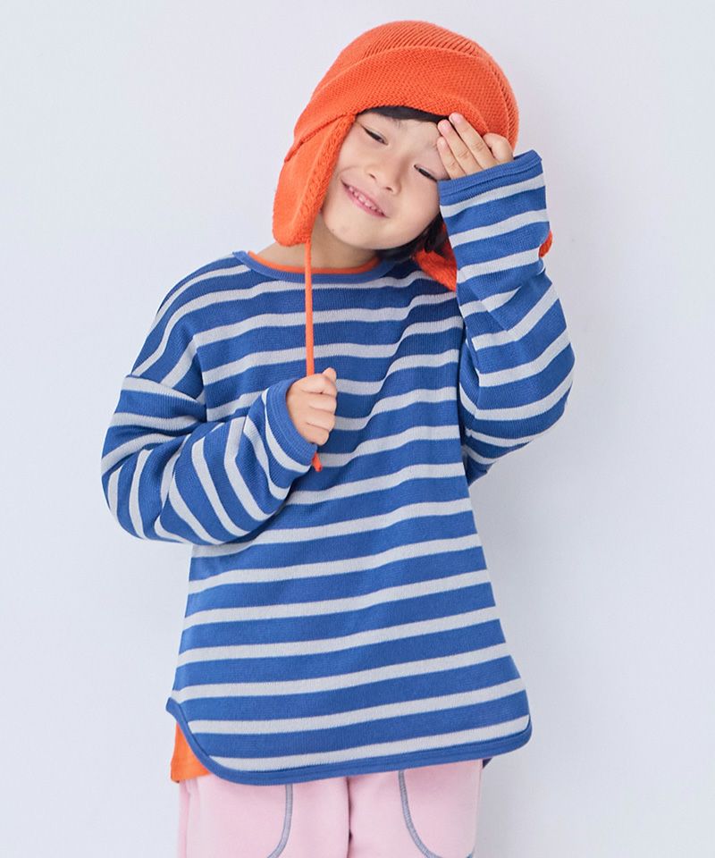 裏起毛ボーダーカットソー ｜ トップス ｜ 子供服のセレクトショップ