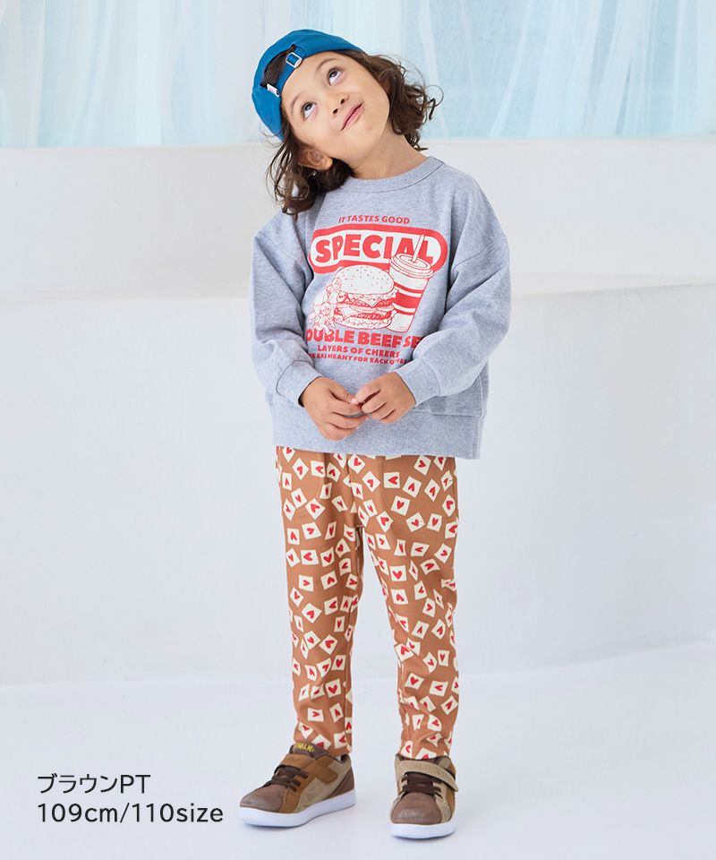 のびっとぬくっと総柄ロングパンツ ｜ ボトムス ｜ 子供服のセレクト