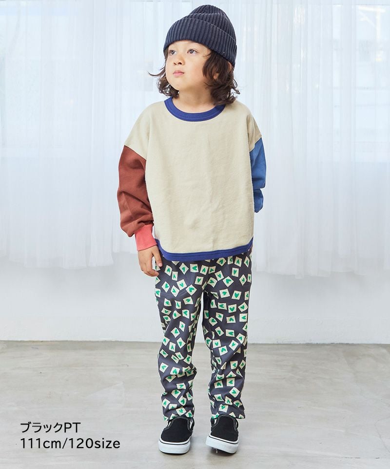 のびっとぬくっと総柄ロングパンツ ｜ ボトムス ｜ 子供服のセレクト