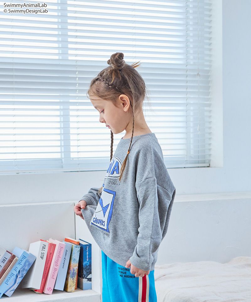 TIME SALE】【別注】スイミーデザインラボ プリントトレーナー