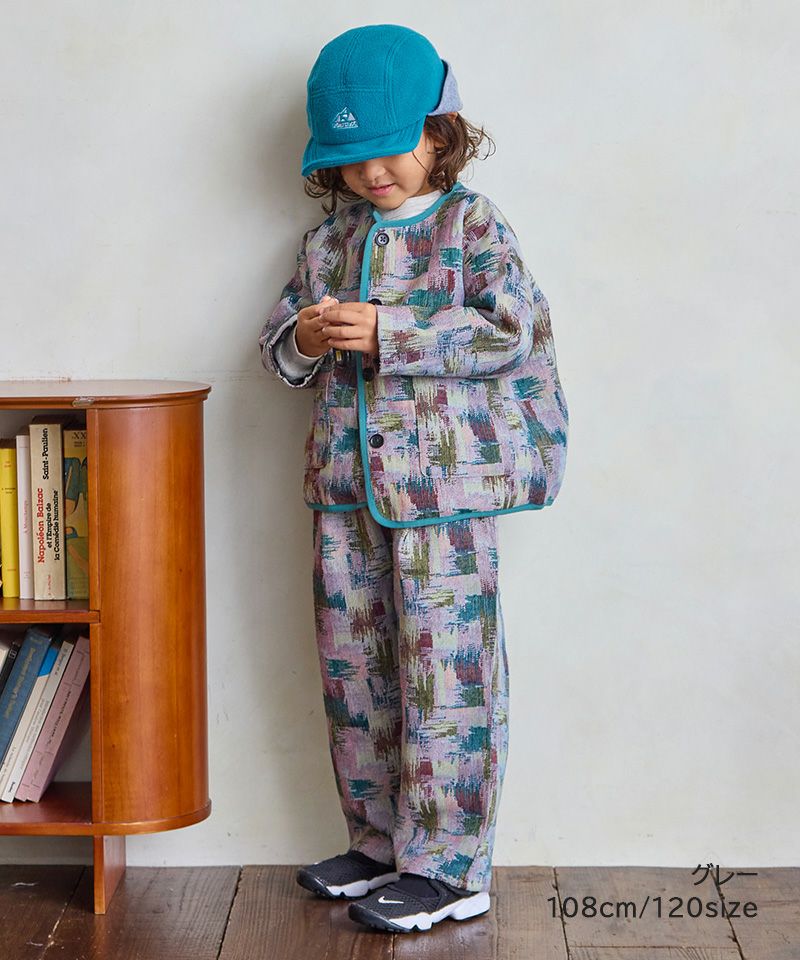 ゴブラン織ノーカラージャケット ｜ アウター・ジャケット ｜ 子供服の