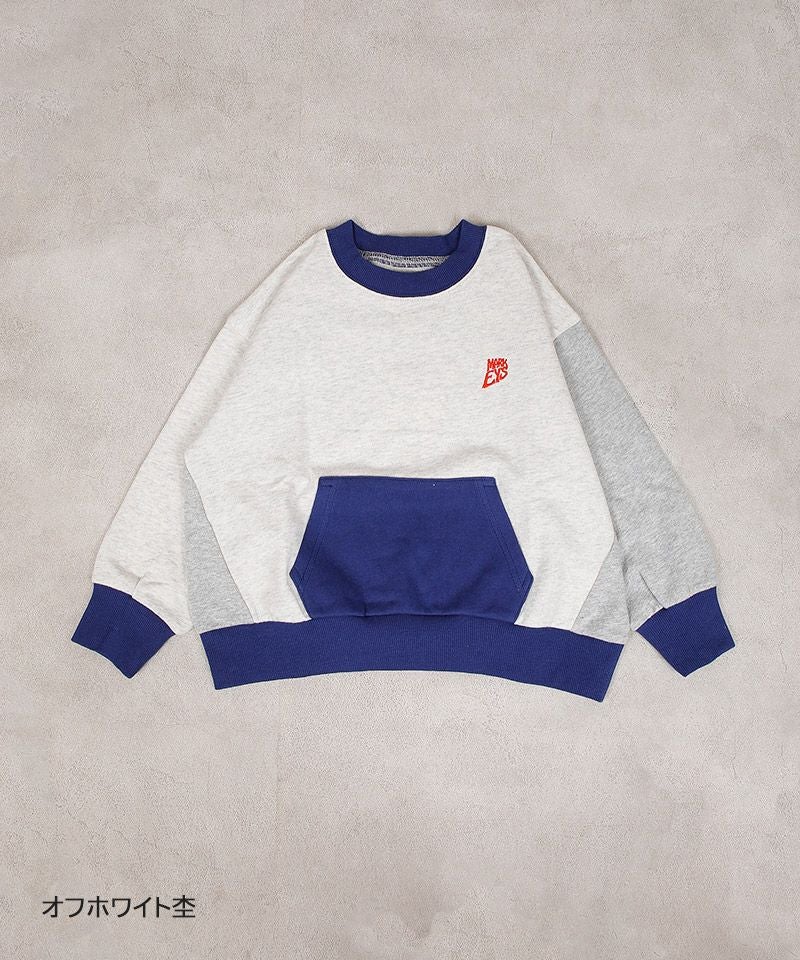 スウェード裏毛切り替えトレーナー ｜ トップス ｜ 子供服のセレクト