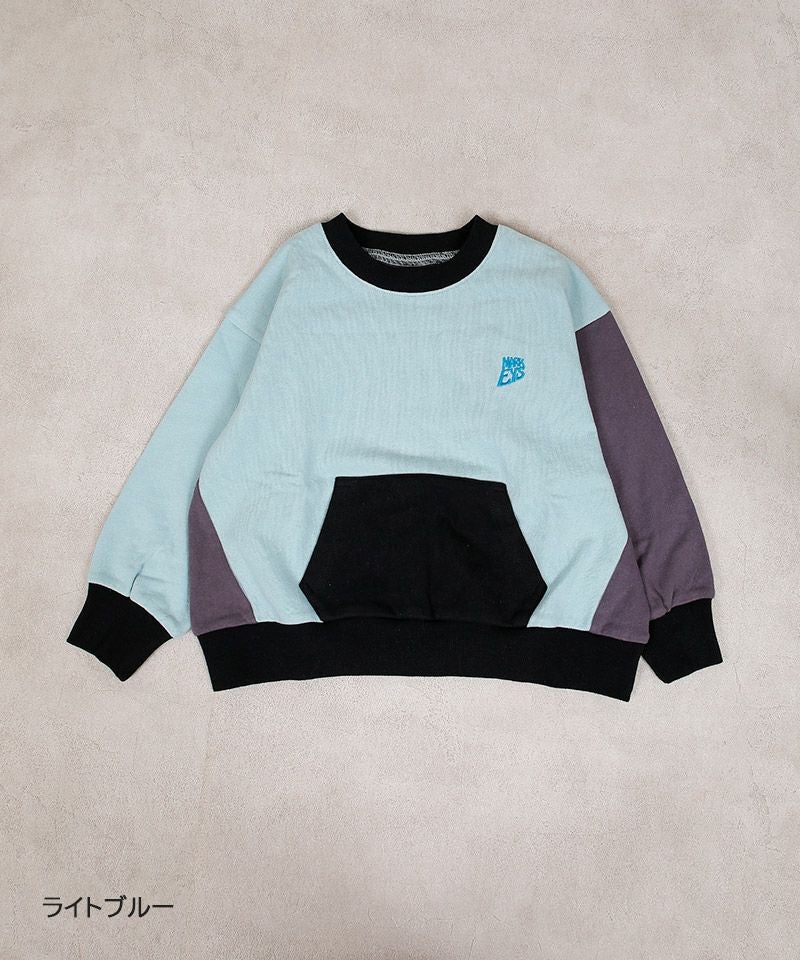 スウェード裏毛切り替えトレーナー ｜ トップス ｜ 子供服のセレクト