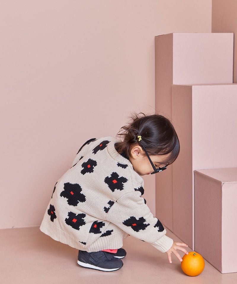 マシンウォッシャブル】Wジャガードニットカーディガン ｜ アウター