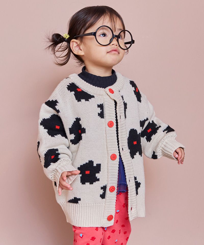 マシンウォッシャブル】Wジャガードニットカーディガン ｜ アウター