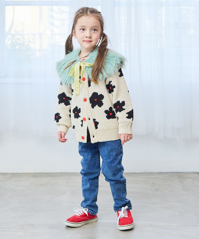 マシンウォッシャブル】Wジャガードニットカーディガン ｜ アウター