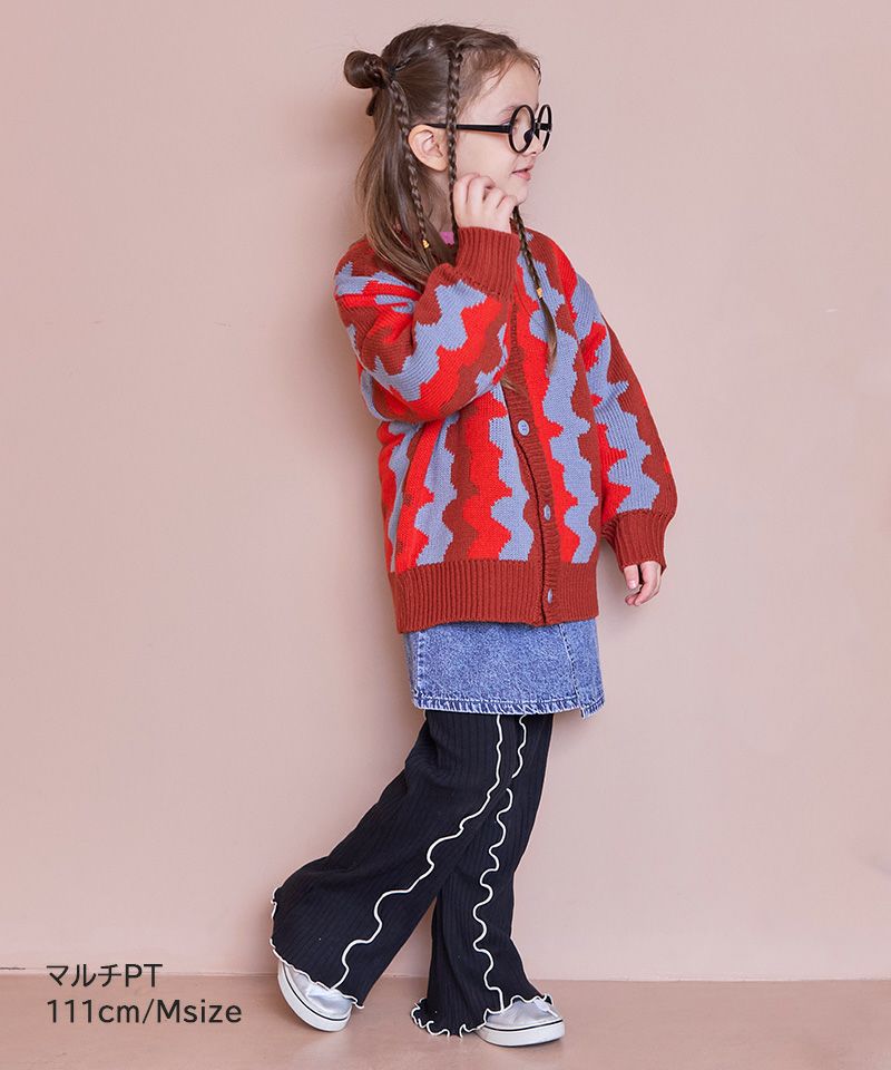 マシンウォッシャブル】Wジャガードニットカーディガン ｜ アウター