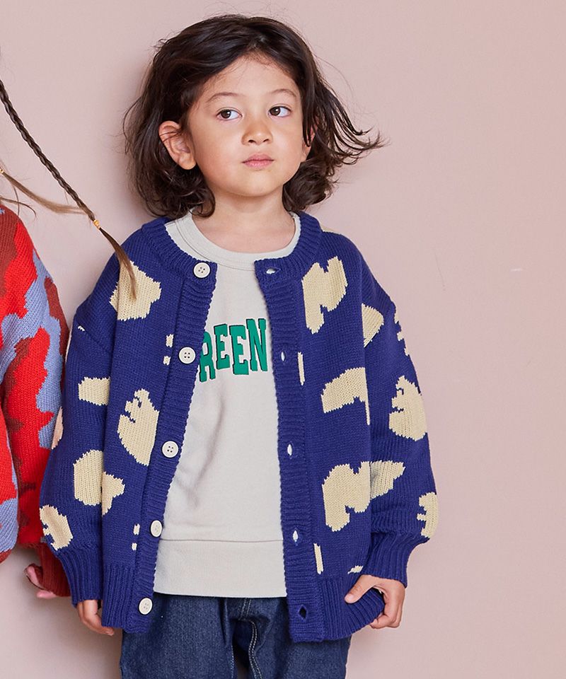 マシンウォッシャブル】Wジャガードニットカーディガン ｜ アウター