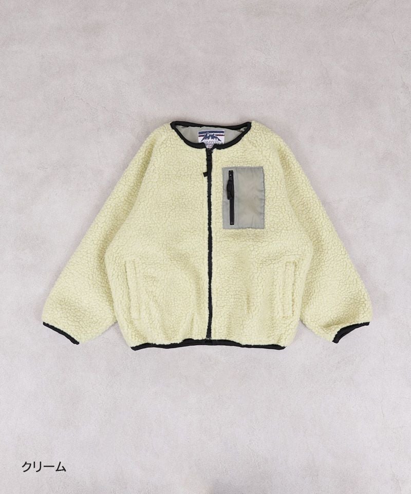 ノーカラーボアジャケット ｜ アウター・ジャケット ｜ 子供服の