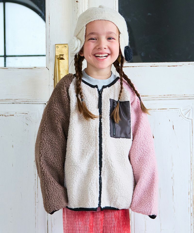 TIME SALE】ノーカラーボアジャケット ｜ アウター・ジャケット