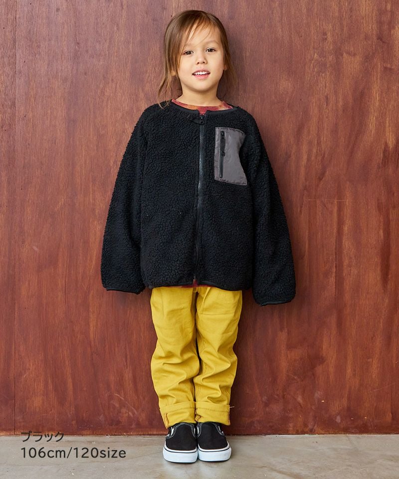 ノーカラーボアジャケット ｜ アウター・ジャケット ｜ 子供服の