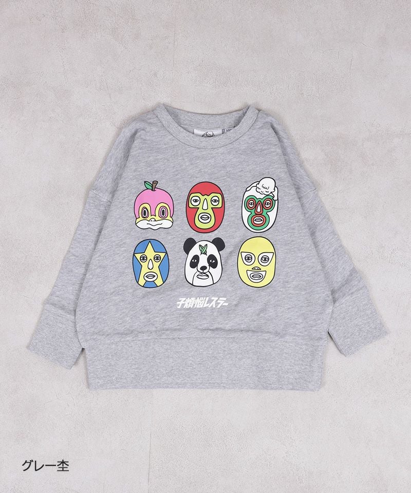 別注】子煩悩レスラー マスクマンプリントトレーナー ｜ トップス