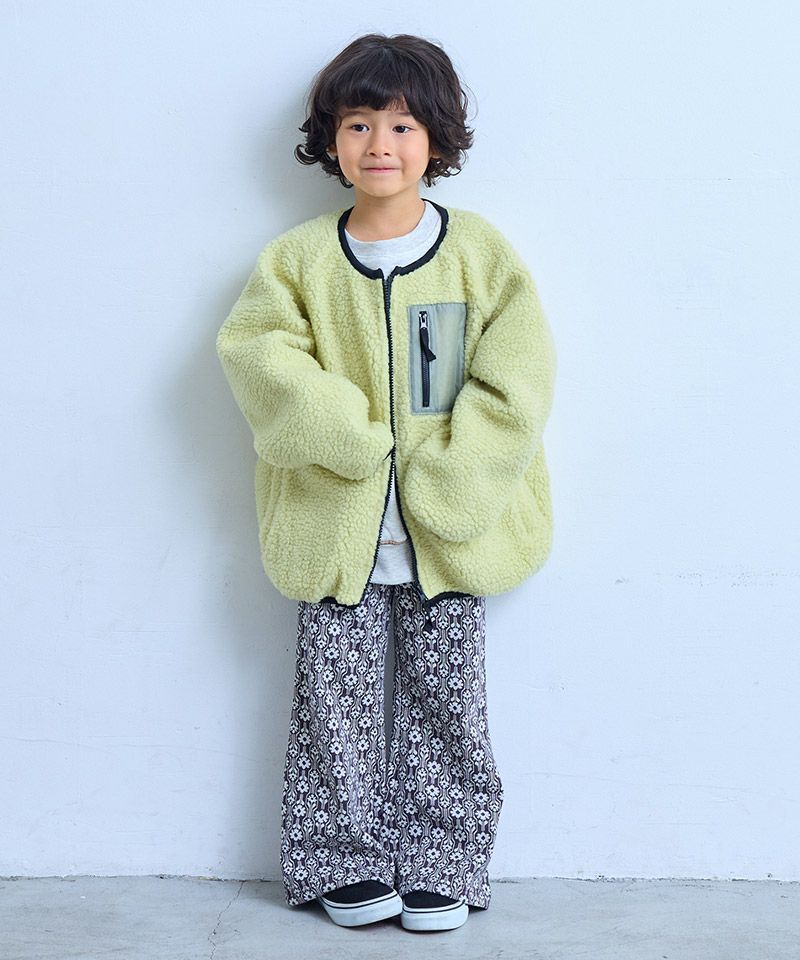 総柄ジャガードフレアパンツ ｜ ボトムス ｜ 子供服のセレクトショップ