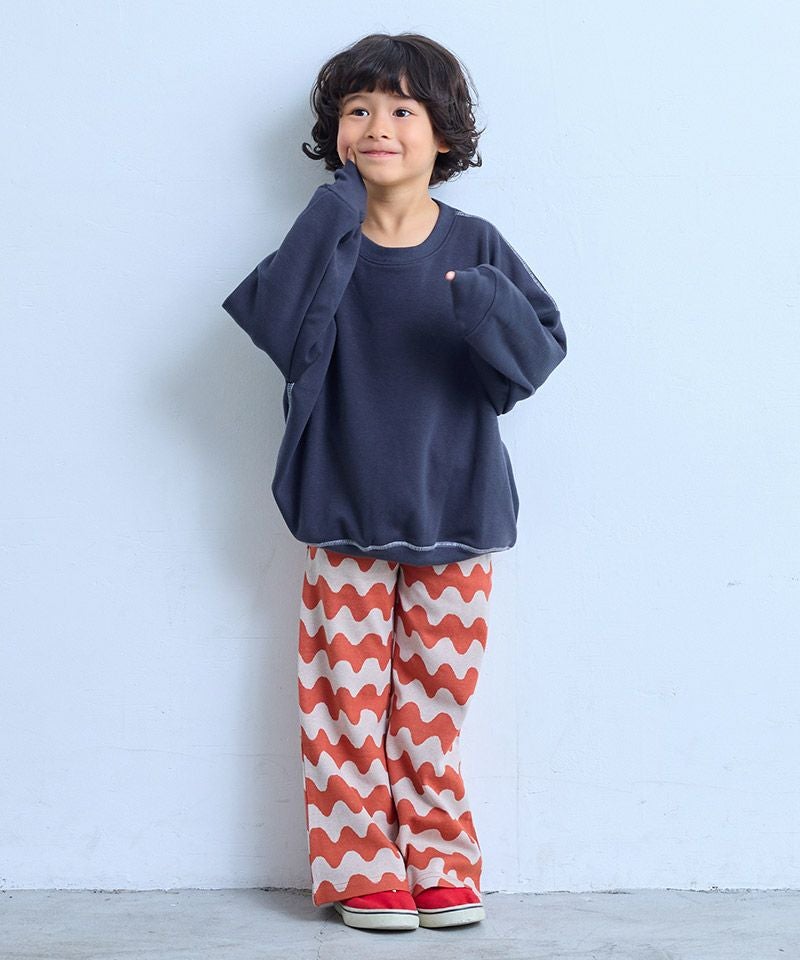 総柄ジャガードフレアパンツ ｜ ボトムス ｜ 子供服のセレクトショップ