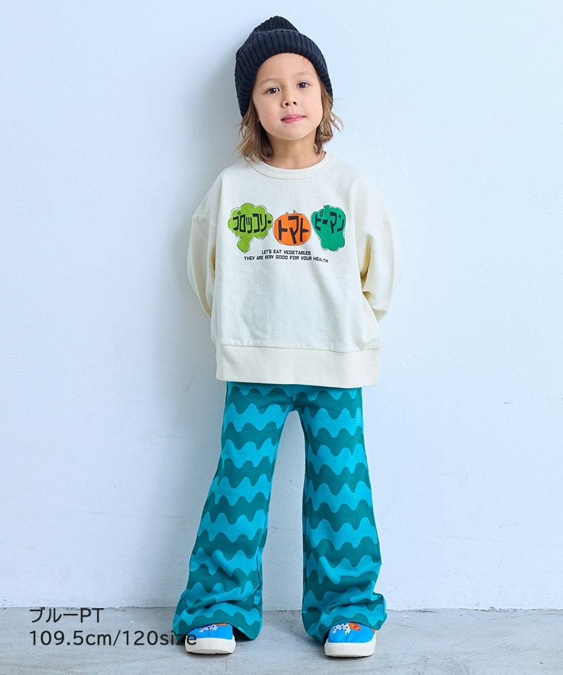 総柄ジャガードフレアパンツ ｜ ボトムス ｜ 子供服のセレクトショップ